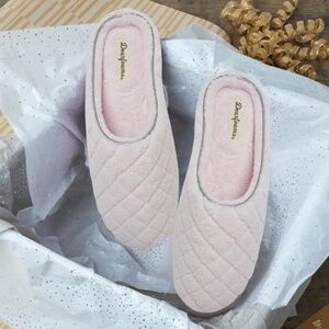 DEARFOAMS Memory Foam LESLIE QUILTED CLOG Womens XL (11-12) Fresh Pink NIP NWT